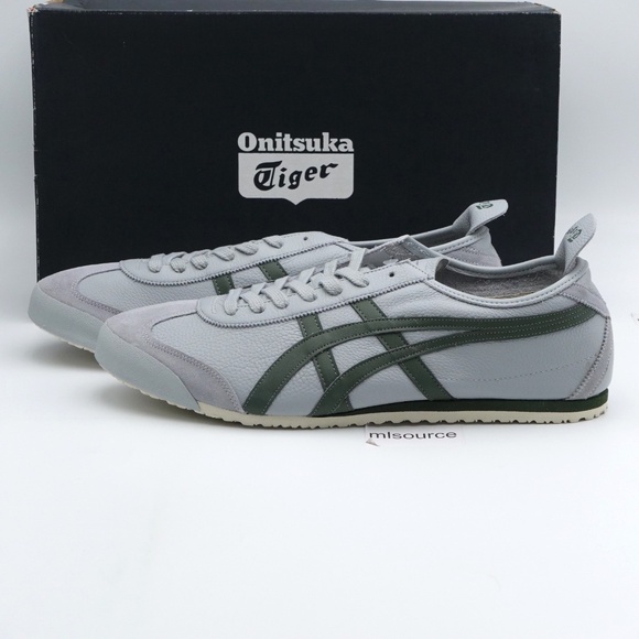 NEW Size 12.5 Men's Onitsuka Tiger Mexico 66 Leather Sneakers 1183A201-020 - Picture 1 of 8